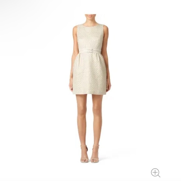 ERIN Erin Fetherston Gold Nina Dress Size - Picture 1 of 14